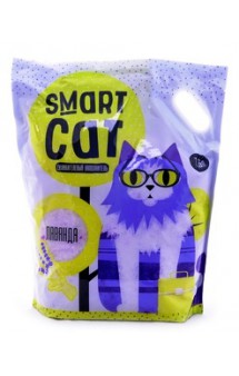 Smart Cat, силикагелевый наполнитель для кошек, с ароматом лаванды / Smart Cat