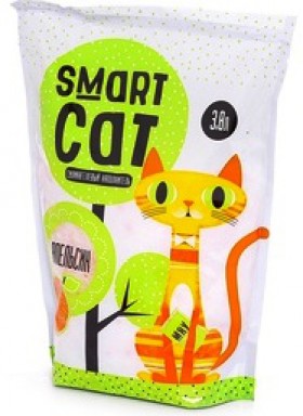 Smart Cat, Силикагелевый наполнитель для кошек, с ароматом апельсина / Smart Cat