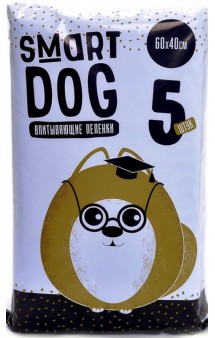 Smart Dog, впитывающие пеленки для собак, 40 х 60 см / Smart Dog