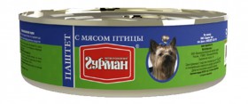 "Паштет" с мясом Птицы, для собак / Четвероногий гурман (Россия)