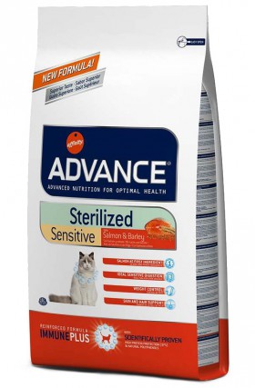 Sterilized Sensitive Salmon and Barley Корм для стерилизованных кошек  c Лососем и Ячменем / Advance (Испания)