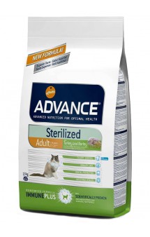 Sterilized Turkey and Barley, корм для стерилизованных кошек  c Индейкой и Ячменем / Advance (Испания)
