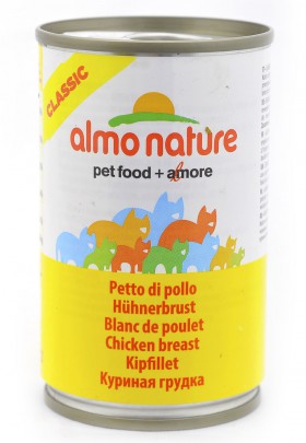 Classic Adult Cat Chicken Breast, консервы для кошек с Куриной грудкой / Almo Nature (Италия)