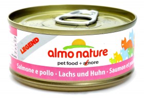 Legend Adult Cat Salmon and Chicken, консервы для кошек, с Лососем и Курицей / Almo Nature (Италия)
