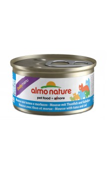 Daili Menu Cat mousse Tuna and Cod, консервы для кошек Мусс с Тунцом и Треской / Almo Nature (Италия)