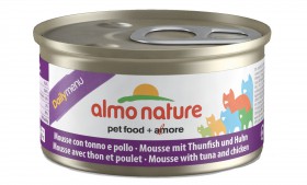 Daily Menu Cat mousse Tuna and Chicken, консервы для кошек мусс из Тунца и Курицы / Almo Nature (Италия)