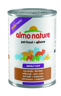 Daily Menu Cat Veal, консервы для кошек с Телятиной / Almo Nature (Италия)