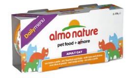 Daily menu Cat Tuna&Chicken, набор консервов для кошек с Тунцом и Курицей / Almo Nature (Италия)