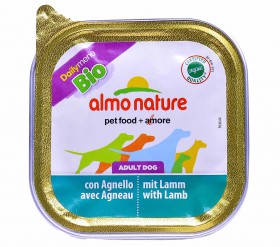 Daily Menu BIO Pate Adult Dog with Lamb, паштет для собак с Ягненком / Almo Nature (Италия)