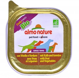 Daily Menu BIO Adult Dog Pate with Veal&Vegetables, паштет для собак с Телятиной и овощами / Almo Nature (Италия)