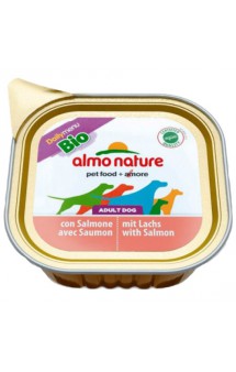 Daily Menu BIO Adult dog with Salmon, паштет для собак с Лососем / Almo Nature (Италия)