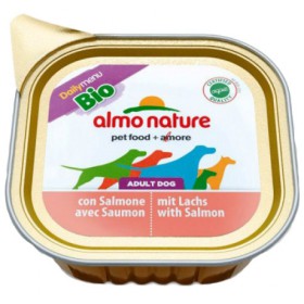 Daily Menu BIO Adult dog with Salmon, паштет для собак с Лососем / Almo Nature (Италия)