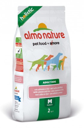 Medium and Salmon, корм с Лососем для собак средних пород / Almo Nature (Италия)