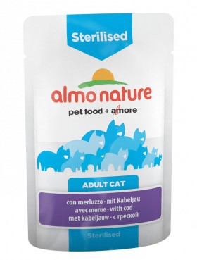 Functional Adult Sterilised with Code, корм для стерилизованных кошек с Треской / Almo Nature (Италия)