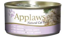 Kitten Sardine, консервы для котят с Сардинками, в бульоне / Applaws (Великобритания)