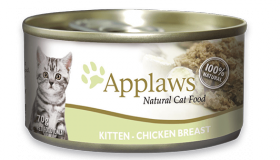 Kitten Chicken Breast, консервы для котят с Курицей, в бульоне / Applaws (Великобритания)