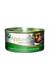 Cat Tuna Fillet with Seaweed, консервы для кошек с Тунцом и Морской капустой, в бульоне / Applaws (Великобритания)