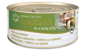 Cat Tuna with Seaweed in Jelly, консервы для кошек,Тунец с Морской Капустой, в желе / Applaws (Великобритания)