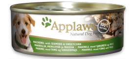 Mackerel with Seaweed and Sweetcorn, консервы для собак со Скумбрией, Морской капустой и Кукукрузой / Applaws (Великобритания)