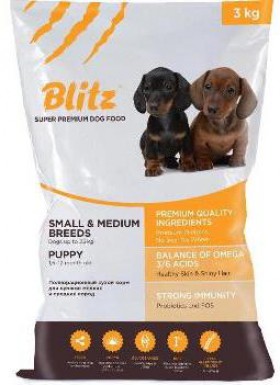 Blitz Puppy Small and Medium Breeds, корм для щенков / Provimi Petfood Rus
