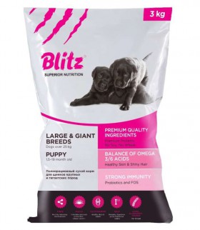 Blitz Puppy Large and Giant Breeds, корм для щенков собак крупных пород / Provimi Petfood Rus