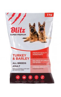 Blitz Adult Turkey & Barley - Индейка и Ячмень / Provimi Petfood Rus