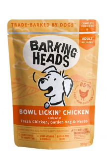 BARKING HEADS Bowl Lickin Chicken, Паучи для собак с Курицей / Real Pet Food (Великобритания)