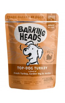 BARKING HEADS Top-dog Turkey, Паучи для собак с Индейкой / Real Pet Food (Великобритания)