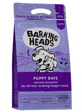 BARKING HEADS Puppy Days,корм для щенков "Щенячьи деньки"  с Курицей и Лососем / Real Pet Food (Великобритания)