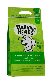 BARKING HEADS Chop Lickin Lamb, Мечты о ягненке, корм для собак с проблемной шерстью / Real Pet Food (Великобритания)