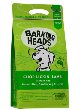 BARKING HEADS Chop Lickin Lamb, Мечты о ягненке, корм для собак с проблемной шерстью / Real Pet Food (Великобритания)