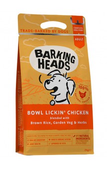 BARKING HEADS Bowl Lickin Chicken До последнего кусочка, корм для чувствительных собак с Курицей и Рисом / Real Pet Food (Великобритания)