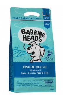 BARKING HEADS Fish-n-delish! Grain Free, "Рыбка-вкусняшка" корм для собак с Лососем, Форелью и Бататом / Real Pet Food (Великобритания)