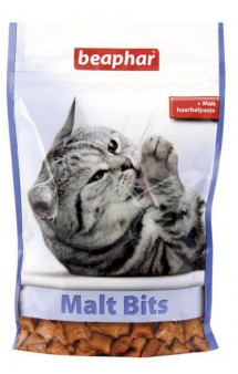 Подушечки Malt Bits, лакомство для кошек / Beaphar (Нидерланды)