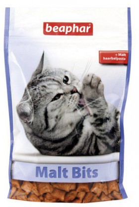 Подушечки Malt Bits, лакомство для кошек / Beaphar (Нидерланды)