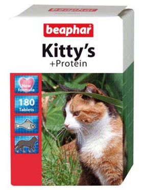 Kitty's + Protein, витамины для кошек, с протеином / Beaphar (Нидерланды)
