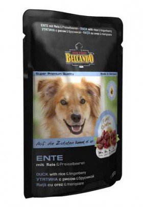 Belcando Ente, паучи с уткой для собак / Bewital Petfood (Германия)