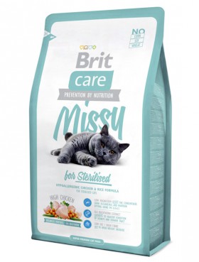 Brit Care Cat Missy, корм для стерилизованных кошек и кастрированных котов / Brit (Чехия)