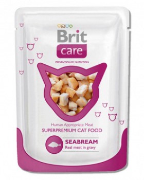 Brit Care Seabream, Морской лещ, паучи для кошек / Brit (Чехия)