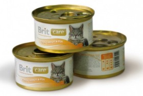 Brit Care Tuna, Carrot and Pea, Тунец, морковь и горошек, консервы для кошек / Brit (Чехия)