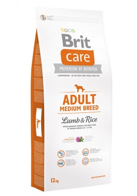 Brit Care Adult Medium Breed Lamb and Rice, корм для средних пород собак / Brit (Чехия)