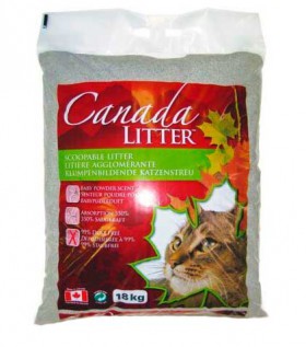 Scoopable Litter, комкующийся наполнитель "Запах на замке", с ароматом детской присыпки / Canada Litter (Канада)