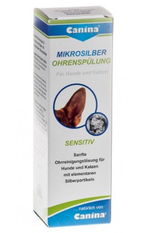 Mikrosilber Ohrenspülung Лосьон-ополаскиватель для ушей с микросеребром / Canina (Германия)