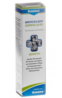 Mikrosilber Ohrenliquid Успокаивающая жидкость для очищения ушей с микросеребром / Canina (Германия)