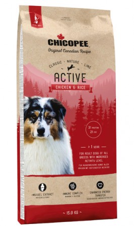 CNL корм для активных собак всех пород с Курицей и Рисом / Chicopee (Канада)