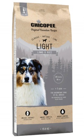 CNL корм для собак всех пород с Ягненком и Рисом, облегченный / Chicopee (Канада)