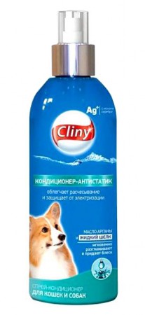 Спрей-антистатик для кошек и собак / Cliny (Россия)