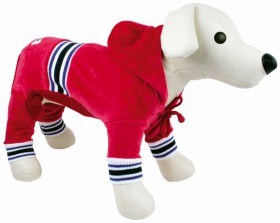 Спортивный костюм для собак, красный / Dezzie