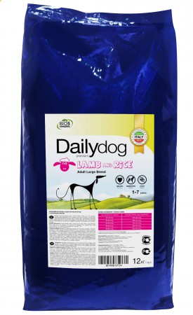 DailyDog Adult Large Breed Lamb and Rice, корм для собак крупных пород с Ягненком и Рисом / DailyPet (Италия)
