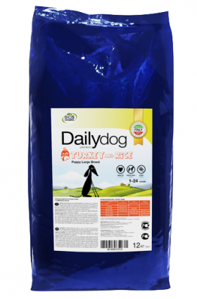 DailyDog Puppy Large Breed Turkey and Rice, корм для щенков крупных пород с Индейкой / DailyPet (Италия)